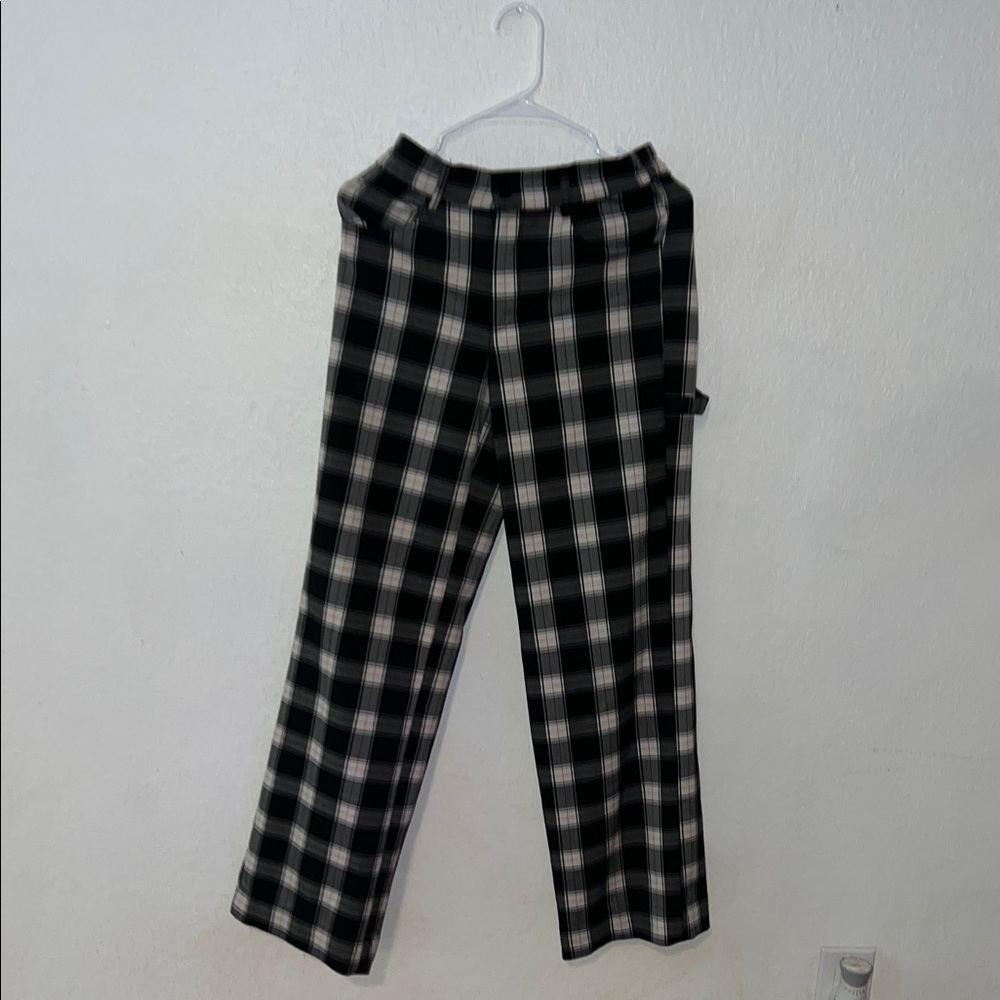 Forever 21 Kids Plaid Bottoms - Black and White